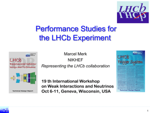 Performance Studies for th LHCb Experiment