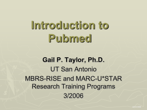 Finding Research Information - The University of Texas at San Antonio