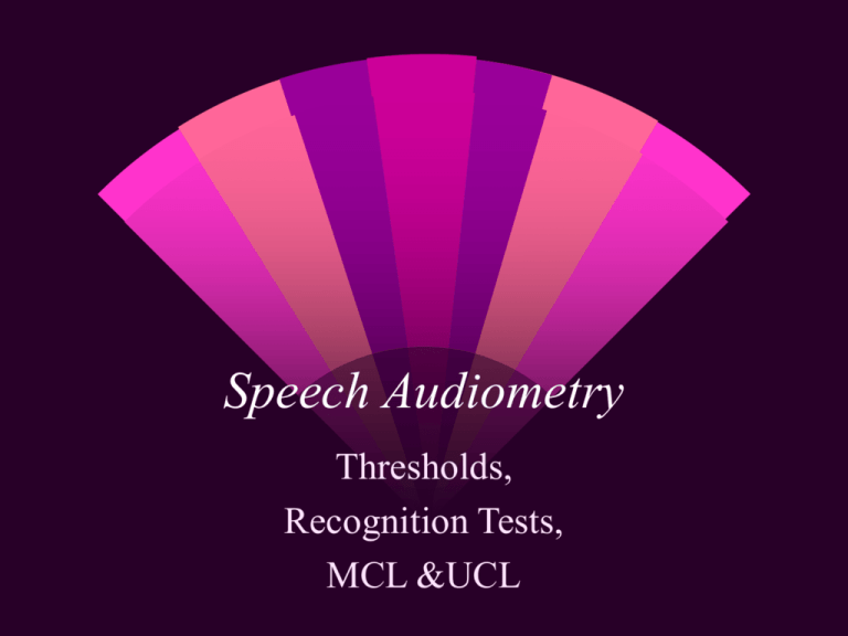 another name for speech detection threshold