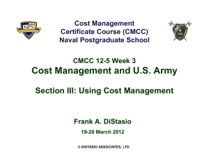 Section III: Using Cost Management