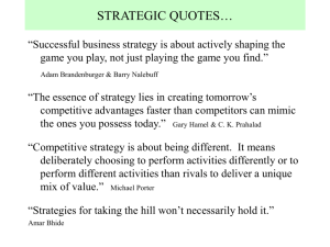business-level strategies