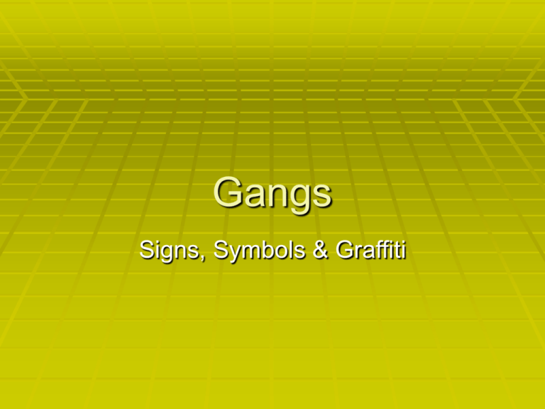 Gang Colors And Symbols