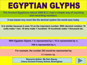 Egyptian Glyphs
