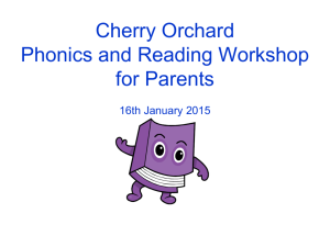 Parent Readers Training Jan 2015