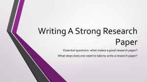 Research Skills Powerpoint