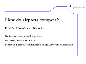 How do airports compete