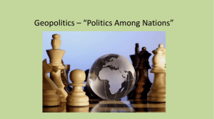 1. Politics is governed by objective laws that have their roots in