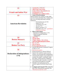 12 French and Indian War