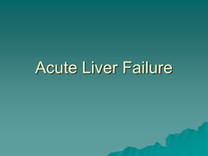 Acute Liver Failure - Institute for Health Policy