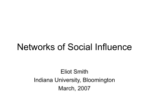 Networks of Social Influence - VW