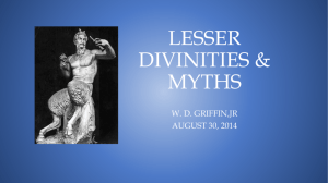 lesser divinities & myths