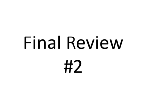 Final Review 2