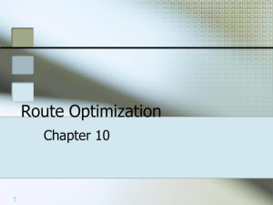 Route Optimization