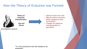 Chapter 7: The Theory of Evolution
