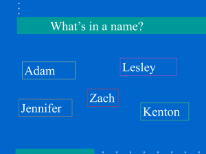 Whats In A Name PPT
