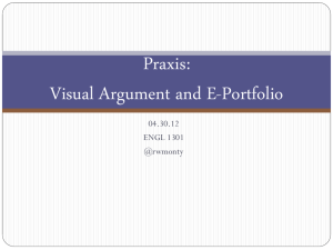 Praxis: Visual Argument and E-Portfolio