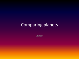 Comparing planets - Stijn Eikelboom webdevelopment