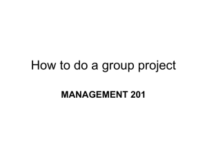 How to do a group project - The George Washington University