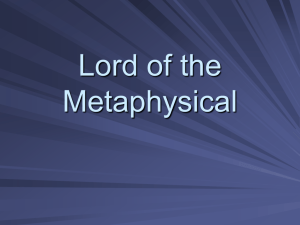Lord of the Metaphysical