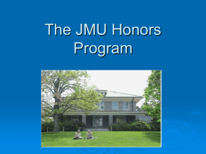 The JMU Honors Program