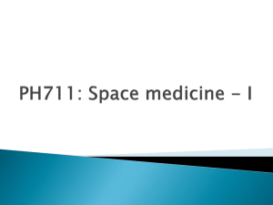 PH711: Space medicine