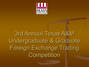 Texas A&M Trade Competition