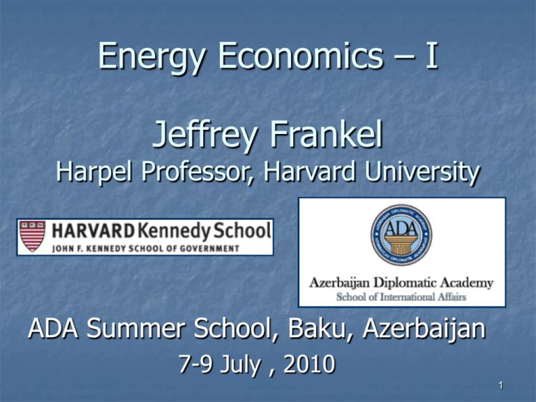 Oil Prices Harvard Kennedy School