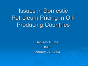 Issues in Domestic Petroleum Pricing in Oil-Producing