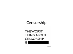 Censorship - Flex English 12