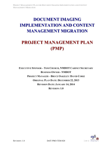 6.0 Project Management and Controls
