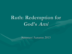 Ruth: Redemption from the Heart of God