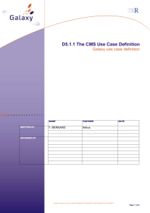 D5.1.1 CMS Use Case Definition