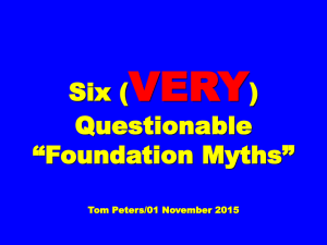 Myths - Tom Peters