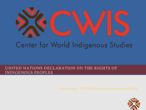 Center for world indigenous studies