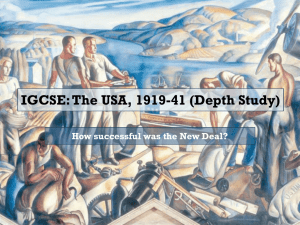 The USA 1919-41 Depth Study