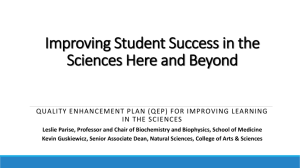 Improving Learning in the Sciences