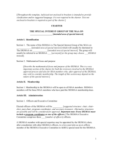 Article VIII. Changes to Charter - Mathematical Association of America