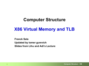 tirgul 8 Virtual Memory X86