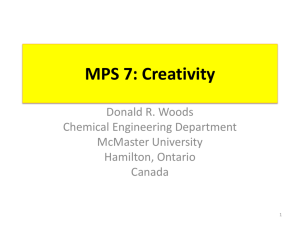 MPS 7: Creativity - Chemical Engineering