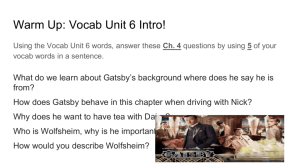 Warm Up: Vocab Unit 6 Intro!