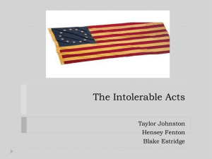 The Intolerable Acts - Robingirardi