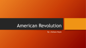 American Revolution - Riverside Secondary School