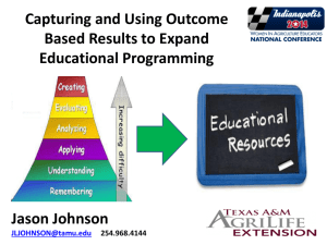 Capturing and Using Outcome Based Results