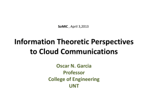 SOMIC_Garcia_Information Theoretic Perspectives