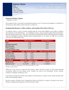 Monthly/Quarterly Financial Market Update