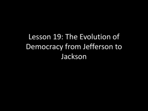 Lesson 19: The Evolution of Democracy from
