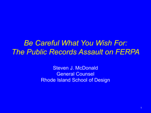 The Public Records Assault on FERPA