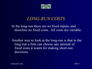 LONG-RUN COSTS