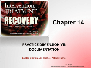 Chapter 14 ppt - California Association for Alcohol/Drug Educators