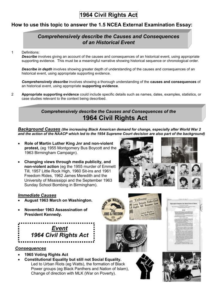 civil rights act 1964 essay